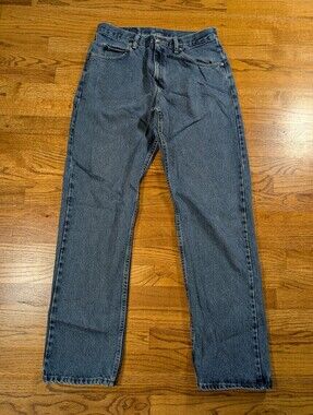 Wrangler Men's Relaxed Fit Straight Leg Jeans  Medium Wash Size 32x34